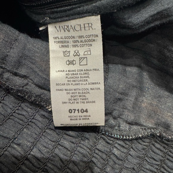 Maria Cher Jujuy Long Sleeve Mini Dress Black Dahlia XS S M NWT - Picture 9 of 9